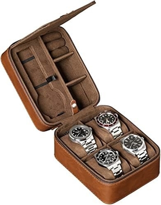 ROTHWELL 5 Watch Travel Case Storage Organizer para 5 relógios