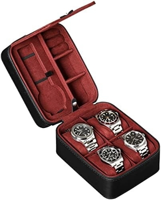 ROTHWELL 5 Watch Travel Case Storage Organizer para 5 relógios
