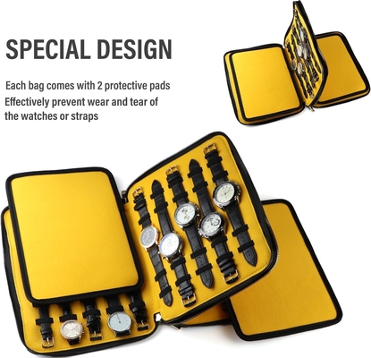 40 Slots Large Case Bag Watch Band Storage Strap Organizer Dupla camada, relógio e correia Organizer para Apple