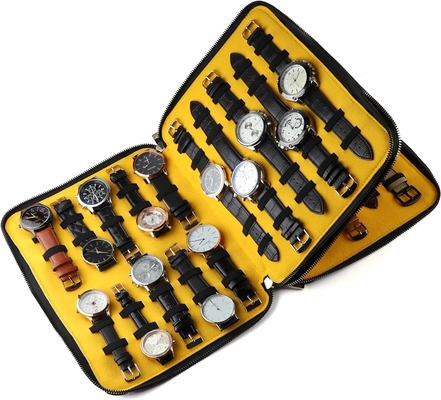 40 Slots Large Case Bag Watch Band Storage Strap Organizer Dupla camada, relógio e correia Organizer para Apple