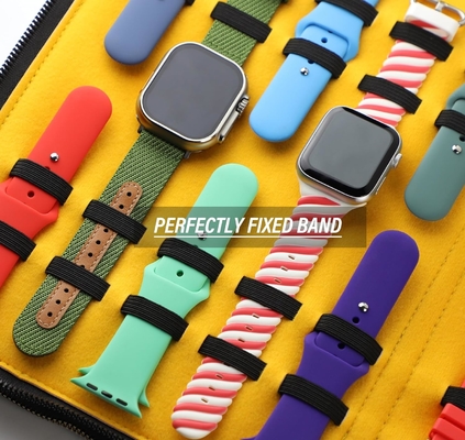 40 Slots Large Case Bag Watch Band Storage Strap Organizer Dupla camada, relógio e correia Organizer para Apple