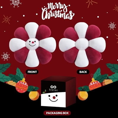 Almofada de flores, Decoração de Natal de flores, almofada de assento, decoração de quarto e plush