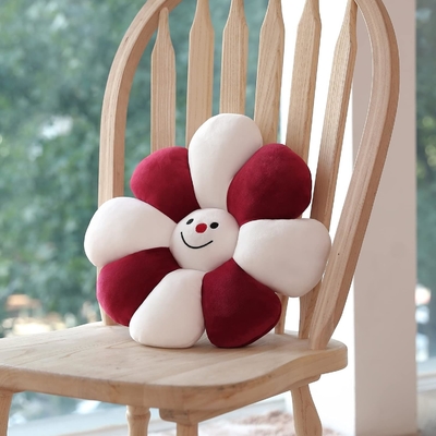 Almofada de flores, Decoração de Natal de flores, almofada de assento, decoração de quarto e plush