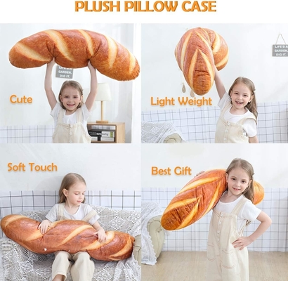 40 em 3D Simulação Pão Forma de Almofada Lúbrio Macio Baguete traseiro Almofada Divertida Comida Plush Brinquedo Recheado
