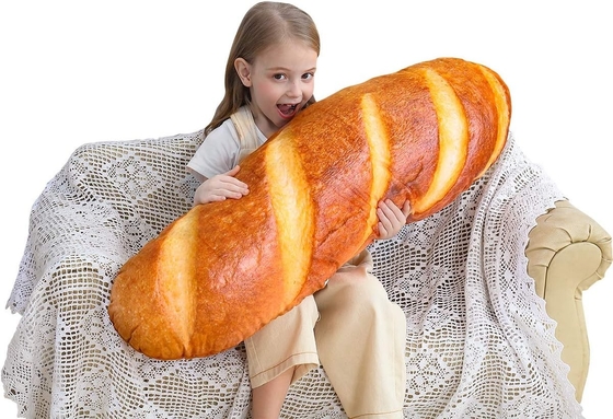 40 em 3D Simulação Pão Forma de Almofada Lúbrio Macio Baguete traseiro Almofada Divertida Comida Plush Brinquedo Recheado