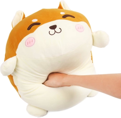 Shiba Inu almofada de pelúcia animal recheado lindo brinquedo de pelúcia molhada anime corgi pelúcia pelúcia kawaii almofada de abraço suave