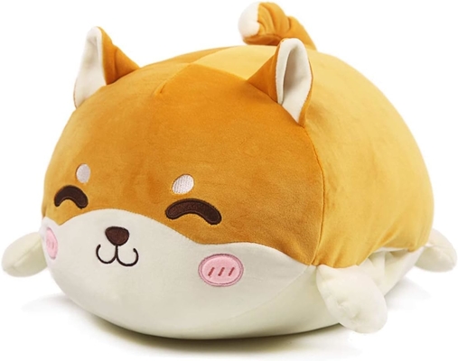 Shiba Inu almofada de pelúcia animal recheado lindo brinquedo de pelúcia molhada anime corgi pelúcia pelúcia kawaii almofada de abraço suave