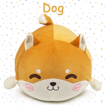 Shiba Inu almofada de pelúcia animal recheado lindo brinquedo de pelúcia molhada anime corgi pelúcia pelúcia kawaii almofada de abraço suave