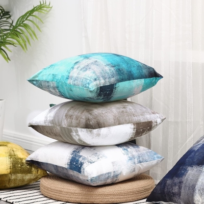 Conjunto de 2 peças de arte marrom decoração contemporânea cinza decoração de casa abraço almofada almofada 18x18 polegadas