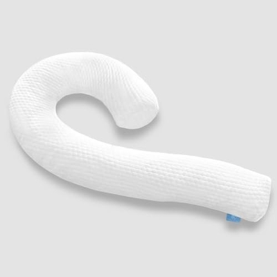 Almofada corporal para adultos - almofadas de cama compridas macias inserção para dormir - espuma de memória rasgada e tampa lavável removível