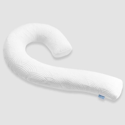 Almofada corporal para adultos - almofadas de cama compridas macias inserção para dormir - espuma de memória rasgada e tampa lavável removível