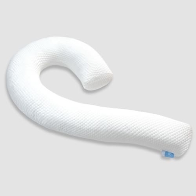 Almofada corporal para adultos - almofadas de cama compridas macias inserção para dormir - espuma de memória rasgada e tampa lavável removível