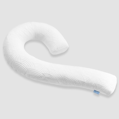 Almofada corporal para adultos - almofadas de cama compridas macias inserção para dormir - espuma de memória rasgada e tampa lavável removível