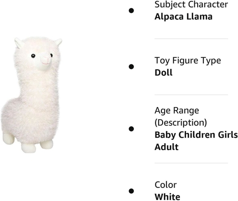 Brinquedo de lã de alpaca, animal de pelúcia de alpaca, boneca grande de 18 polegadas, almofada de pelúcia, almofada macia e fofa, super Natal de São Valentim.