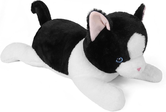 27 polegadas gatos pesados animais de pelúcia, fofinho pesado gatos almofada gigante Plushie presente ideal para adultos e crianças