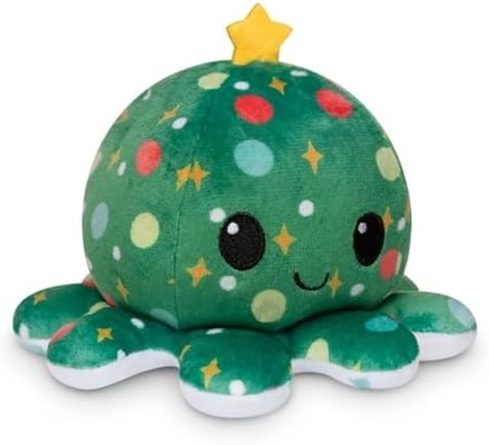 TeeTurtle - O original Plushie pulpo reversível - Amor + ódio - Simpático sensorial Fidget animais recheados que mostram o seu