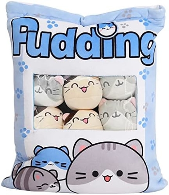 REFAHB Cute Plush Pillow Throw Pillow Removable Stuffed Animal Toys Regalos criativos para meninas (Kitten)