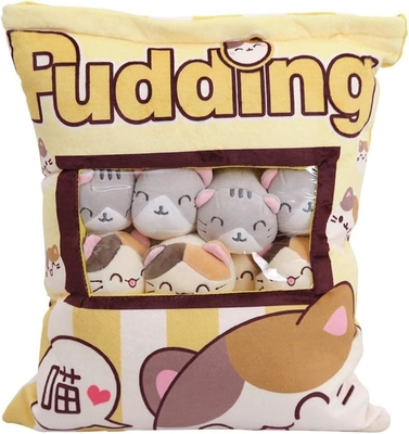 REFAHB Cute Plush Pillow Throw Pillow Removable Stuffed Animal Toys Regalos criativos para meninas (Kitten)