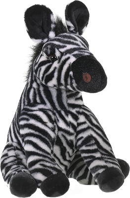 República Selvagem Zebra Plush, Animal Recheado, Brinquedo Plush, Presentes para Crianças, Cuddlekins 12 polegadas, Multicolor