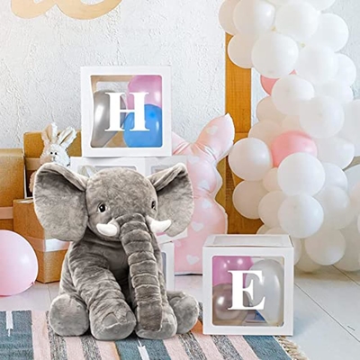 Brinquedo de animal de pelúcia de elefante recheado 24 polegadas