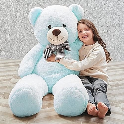 Misscindy Gigante Ursinho de Pelúcia de Pelúcia Animais Recheados para Namorada ou Crianças 47 polegadas, (Branco)
