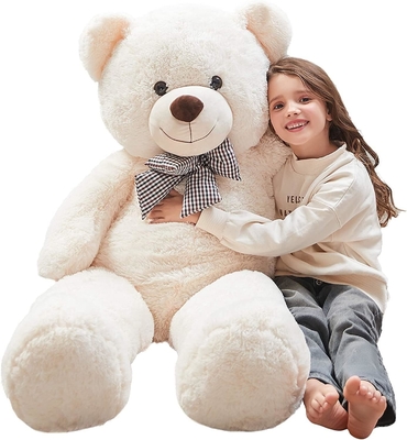 Misscindy Gigante Ursinho de Pelúcia de Pelúcia Animais Recheados para Namorada ou Crianças 47 polegadas, (Branco)