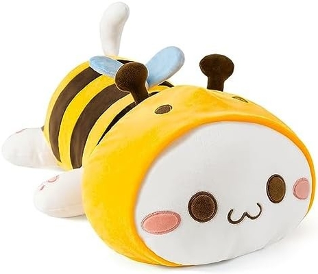 Onsoyours Kitten Cute Plush Toy 25.5 &quot; Animal de estimação recheado Kitty Anime Soft Cat Large Plush Pillow para crianças (Branco A, 25.5