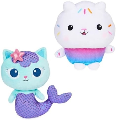 Gabby's Dollhouse, 7 polegadas Kitty Fairy Purr-ific Brinquedo de Pelúcia, Brinquedos para Crianças de 3 anos ou mais