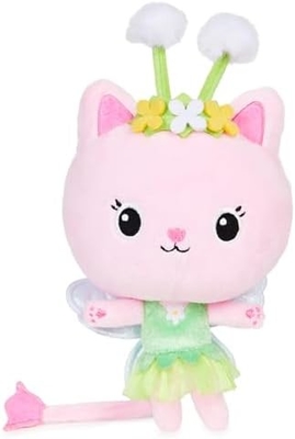 Gabby's Dollhouse, 7 polegadas Kitty Fairy Purr-ific Brinquedo de Pelúcia, Brinquedos para Crianças de 3 anos ou mais