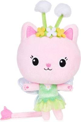 Gabby's Dollhouse, 7 polegadas Kitty Fairy Purr-ific Brinquedo de Pelúcia, Brinquedos para Crianças de 3 anos ou mais
