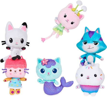 Gabby's Dollhouse, 7 polegadas Kitty Fairy Purr-ific Brinquedo de Pelúcia, Brinquedos para Crianças de 3 anos ou mais
