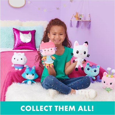 Gabby's Dollhouse, 7 polegadas Kitty Fairy Purr-ific Brinquedo de Pelúcia, Brinquedos para Crianças de 3 anos ou mais