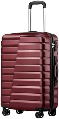 Maleta PC ABS TSA bagagem 3 peças Conjunto de fechadura giratório Carregar (azul azul)