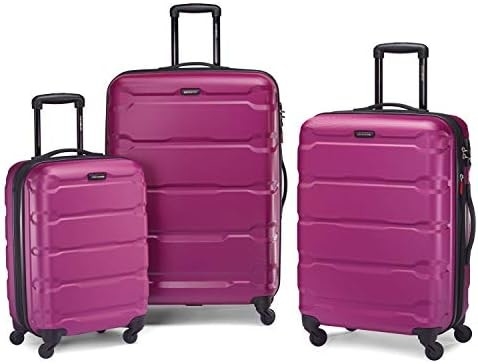 Omni PC Hardside bagagem expansível com rodas giratórias, Carry-On 20 polegadas, azul