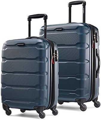 Omni PC Hardside bagagem expansível com rodas giratórias, Carry-On 20 polegadas, azul