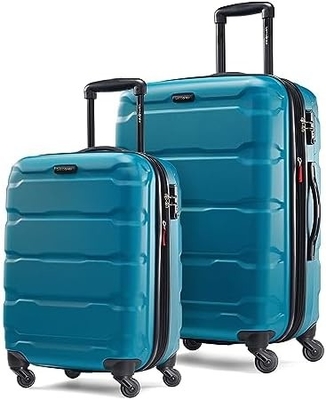 Omni PC Hardside bagagem expansível com rodas giratórias, Carry-On 20 polegadas, azul