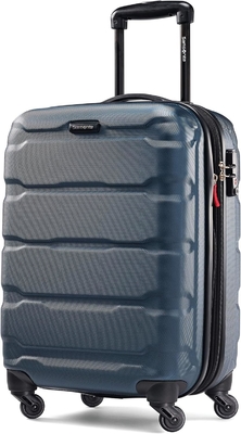 Omni PC Hardside bagagem expansível com rodas giratórias, Carry-On 20 polegadas, azul