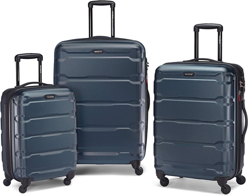 Omni PC Hardside bagagem expansível com rodas giratórias, Carry-On 20 polegadas, azul