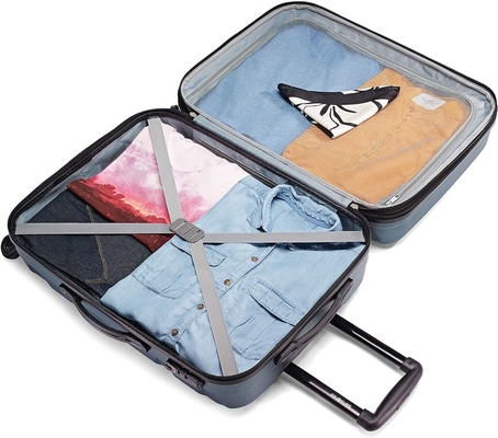 Omni PC Hardside bagagem expansível com rodas giratórias, Carry-On 20 polegadas, azul
