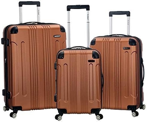Bagagem expansível com rodas giratórias, multicolor, de 20 polegadas