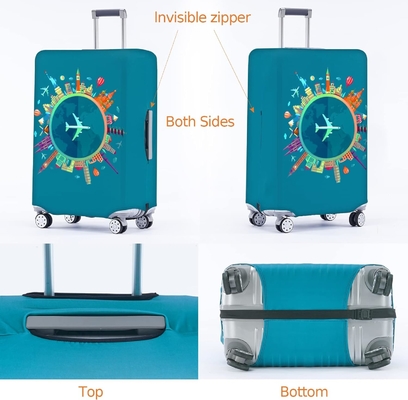 Protector de maleta de viagem para maleta Tsa aprovado, protector de maleta de maleta de 18 a 32 polegadas