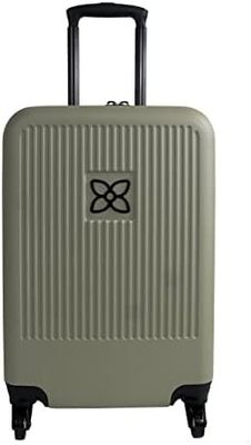 Mala durável com painel de compressão externo em malha anti-amassamento e alça de compressão projetada para viagens sem complicações