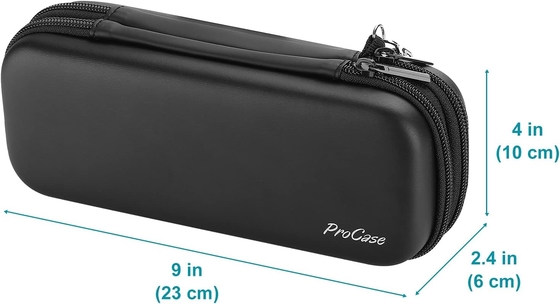ProCase Casca de lápis de caneta, 2 camadas EVA Caixa de lápis de fechadura Bolsa de armazenamento de papelada de grande capacidade Organizador para escola