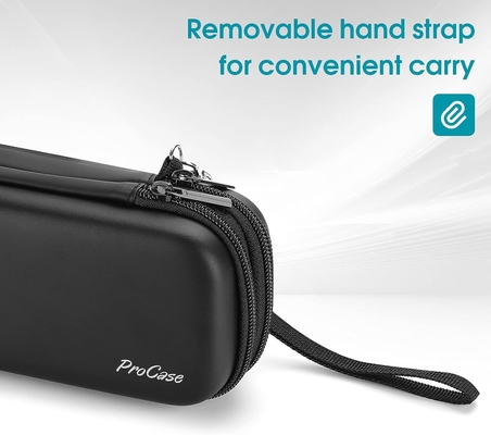 ProCase Casca de lápis de caneta, 2 camadas EVA Caixa de lápis de fechadura Bolsa de armazenamento de papelada de grande capacidade Organizador para escola