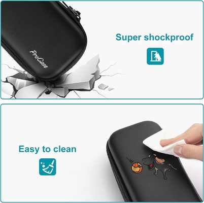 ProCase Casca de lápis de caneta, 2 camadas EVA Caixa de lápis de fechadura Bolsa de armazenamento de papelada de grande capacidade Organizador para escola
