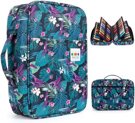300 slots caixa de lápis de cor - organizador de caixa de caneta com envoltório e fecho, suporte de camadas múltiplas para Prismacolor caneta colorida