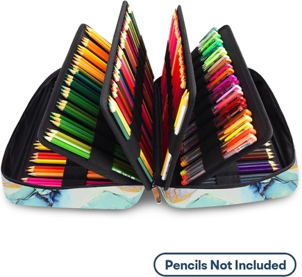300 slots caixa de lápis de cor - organizador de caixa de caneta com envoltório e fecho, suporte de camadas múltiplas para Prismacolor caneta colorida