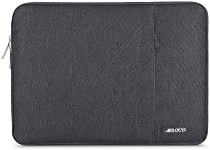 Saco de manga para laptop Compatível com MacBook Air 13 M3 A3113 M2 /Pro 13 M2 M1,Caixa vertical de poliéster com bolso, cinza