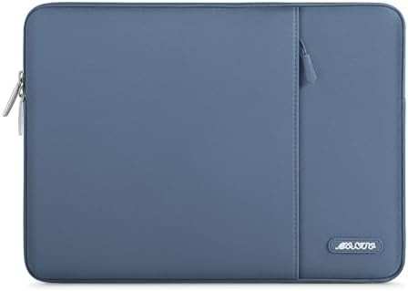 Saco de manga para laptop Compatível com MacBook Air 13 M3 A3113 M2 /Pro 13 M2 M1,Caixa vertical de poliéster com bolso, cinza