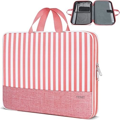 Caixa de portátil, 15.6 polegadas TSA Bolsa de portátil Laptop Manga de portátil Resistente à água Caixa de computador Laptop Carrying Case